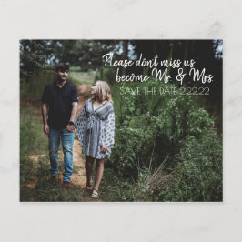 Futuro Sr. y la Sra. Save The Date Budget Flyer