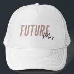 Futuro Sra. Gorra | Bachelorette Gorra - Rosa oscu<br><div class="desc">// ¿Necesita ayuda para personalizar su diseño? ¿Tienes otras ideas? No dude en ponerse en contacto conmigo en: zoe@gorjodesigns.com</div>