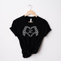 Futuro Sra. Mujeres Camisetas Gothic Skeleton mano