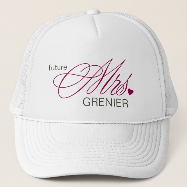 Futuro Sra. Personalizable Gorra (Anverso)