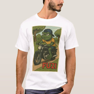 FUZI - Viaje o Cinta | Camiseta de rana de motocic