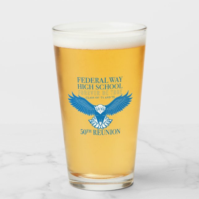 FWHS 50.º Tumbler de vidrio (Anverso (lleno))