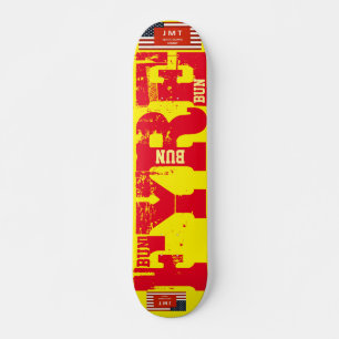 ¡FYRE BUN! Skateboard JMT, 73" Deck