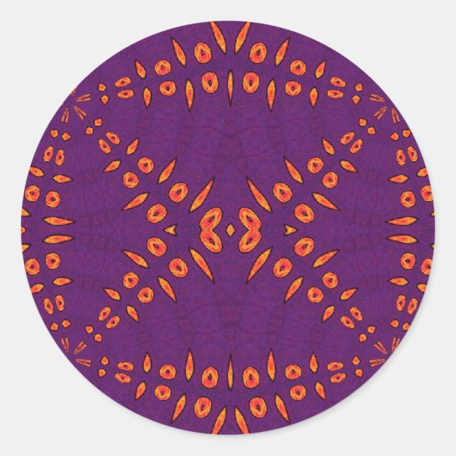 Fyre Trybe Round Pegatina (Anverso)