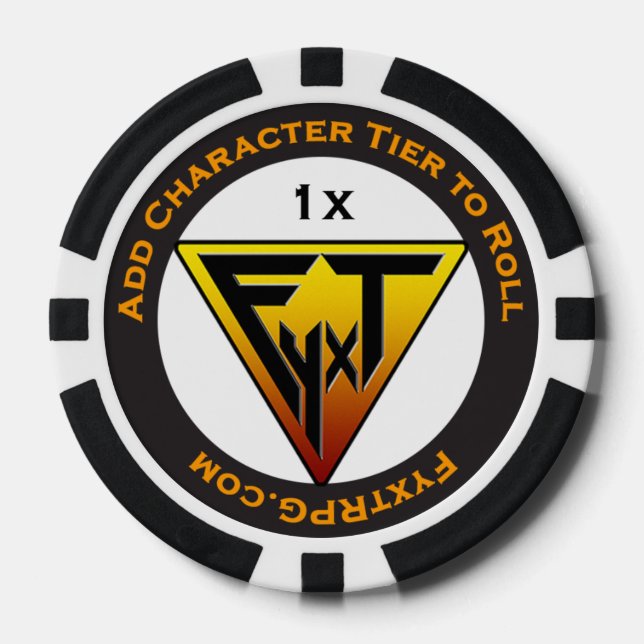 Fyxt RPG +1 Jugador Recompender Chips de póquer (Anverso)