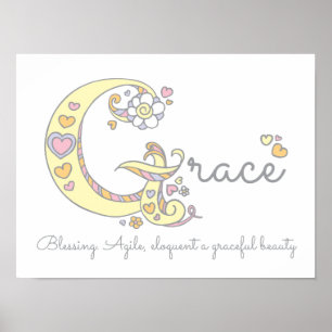 G arte en monograma Nombre de chicas de Grace que 