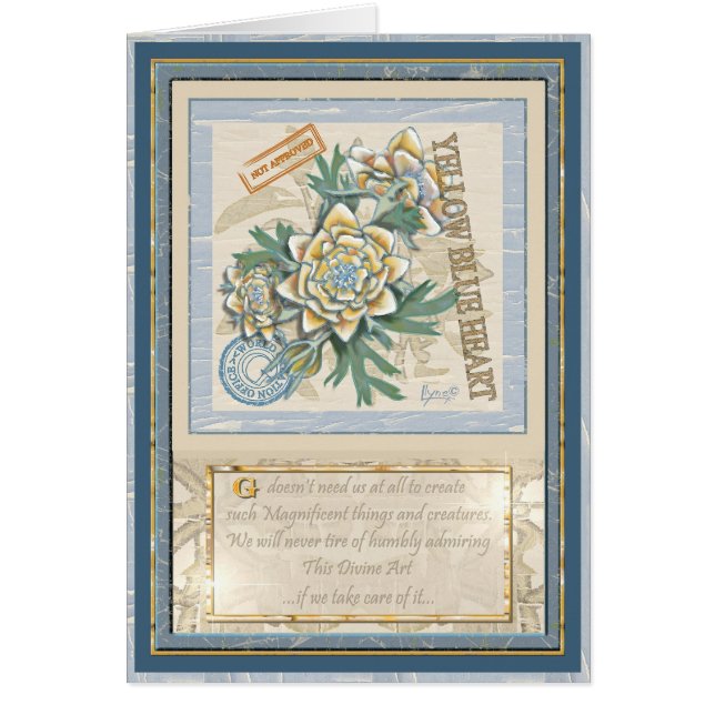 G Creation Office tarjeta de cumpleaños de flores  (Frente)