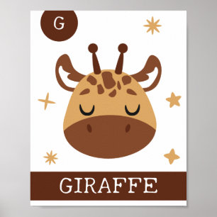 G es para Jirafa, Guardería, Dormitorio, Arte de P