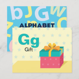 G es para regalo - Tarjeta Flash Alphabet