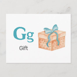 G es para regalo - Tarjeta Flash Alphabet