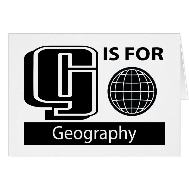 G está para la geografía (Anverso (Horizontal))