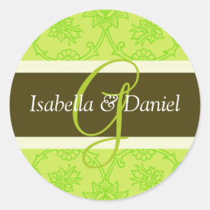 G Monogramas Para Sellos De Invitación De Boda