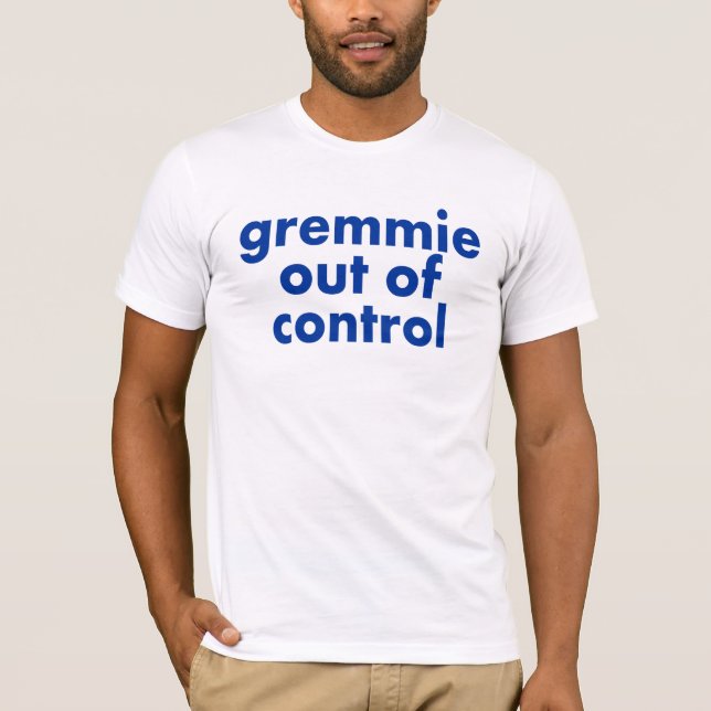 G.O.C. Camiseta azul - hombres (Anverso)