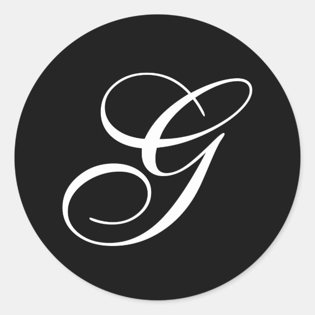 G Pegatinas de monograma (Anverso)