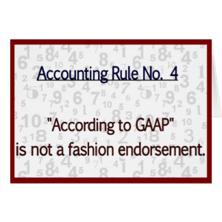 GAAP de reglas de contabilidad