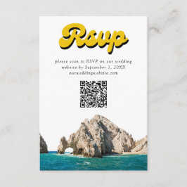 Gabinete de código QR de la invitación a la boda d