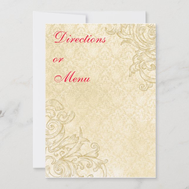 Gabinete de cosecha o tarjeta de menú (Anverso)