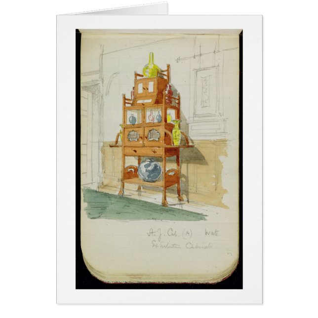 Gabinete de la exposición, c.1860s-70s (w/c y (Frente)
