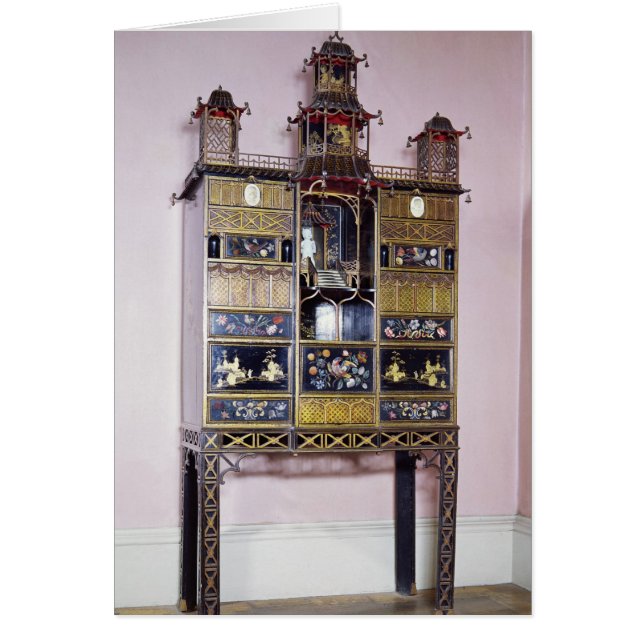 Gabinete de pagoda al estilo de Thomas Chippendale (Frente)
