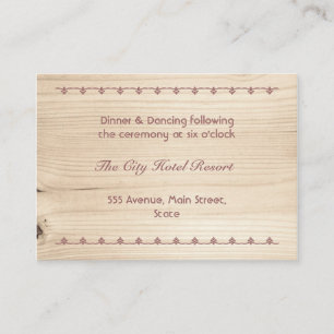 Gabinete de recepción de madera