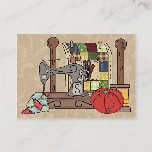 Gabinete de regalo de costura / Tarjeta de estrés  (Anverso)