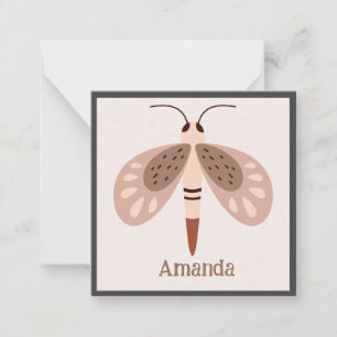 Gabinete de tarjetas de mariposa Boho