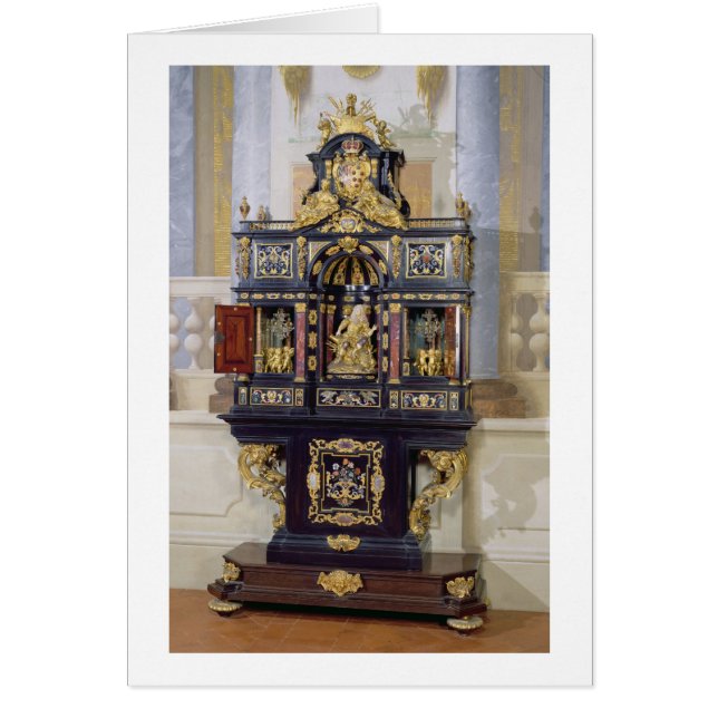 Gabinete del Electress Palatine, c.1704 (ébano, (Frente)