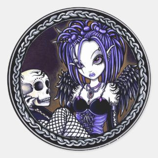 Gabriella Blue Skull Pegatinas de Angel Gótico