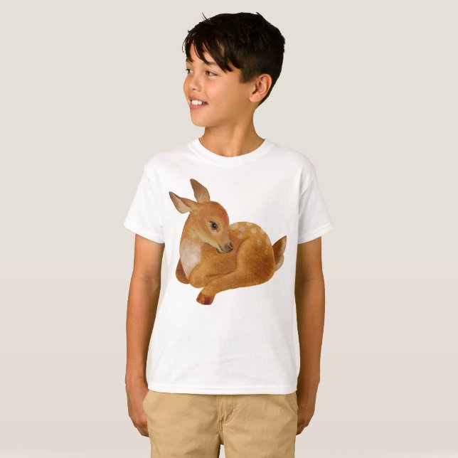 Gacela Bebé Cuta Para Niños Camiseta (Anverso completo)