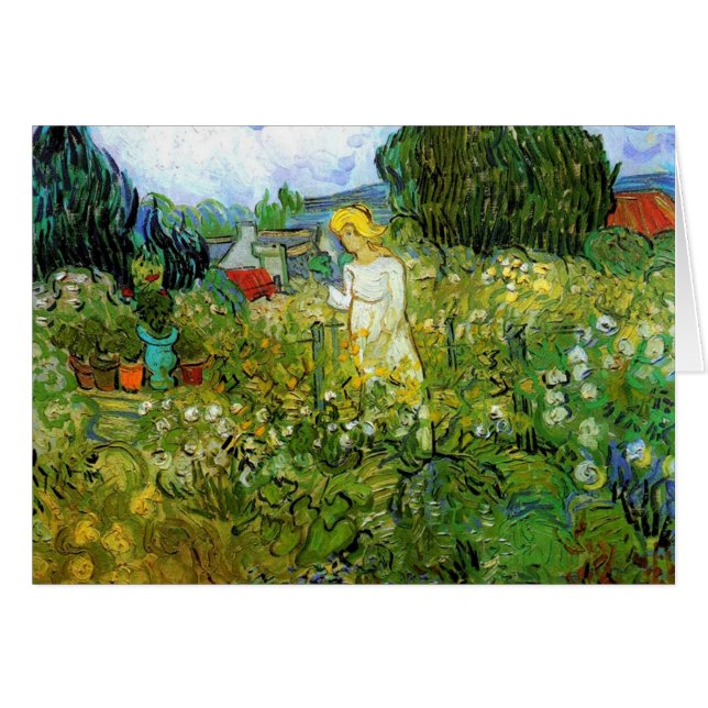 Gacheta de Marquerite en el Jardín, Vincent van Go (Anverso (Horizontal))