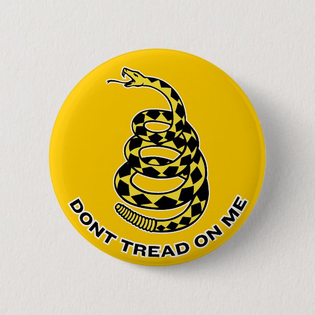 Gadsden "no pisa EN mí" el botón (Anverso)