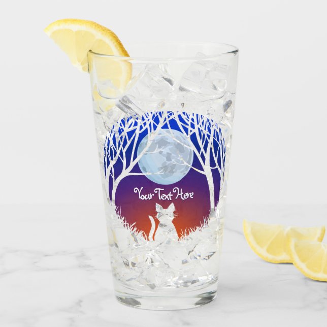 Gafas de arte de gato Gafas de felina personalizad (Anverso (hielo))