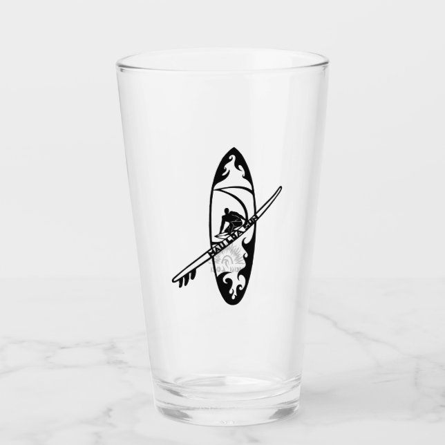 Gafas De Cerveza De Agua De Surf De Hawái (Anverso)
