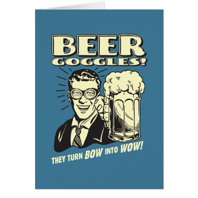 Gafas De Cerveza: Gira El Vapor En Guau (Frente)