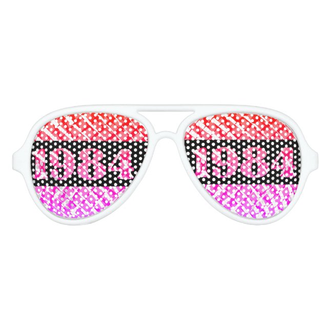 Gafas De Fiesta De Aviador 1984 40 cumpleaños (Anverso)