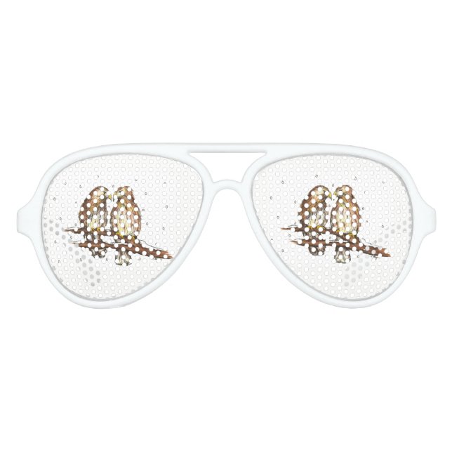 Gafas De Fiesta De Aviador Amarre avistamiento de aves Invierno Amarre Navida (Anverso)