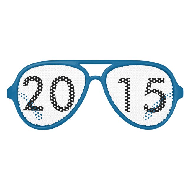 Gafas De Fiesta De Aviador Año Nuevo 2015 (Anverso)