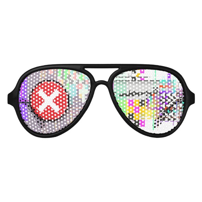 Gafas De Fiesta De Aviador Anti-AI de privacidad (Anverso)