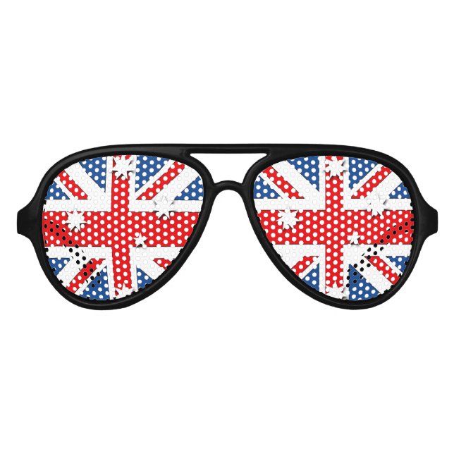 Gafas De Fiesta De Aviador Australia (Anverso)