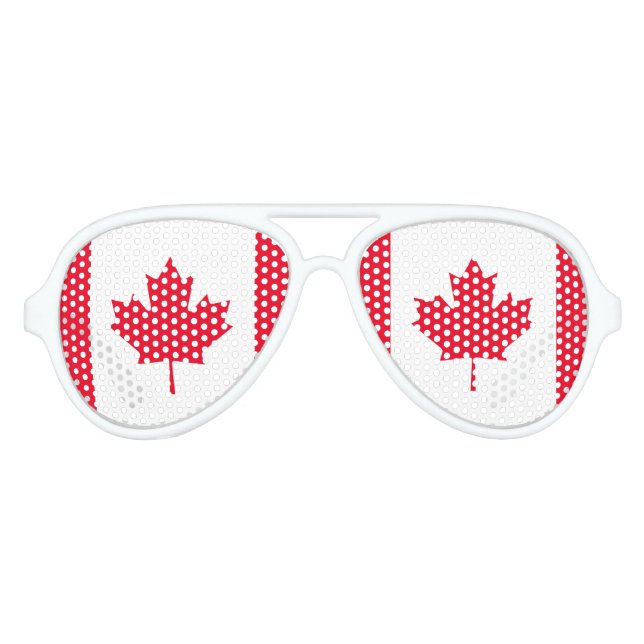 Gafas De Fiesta De Aviador Bandera de Canadá (Anverso)