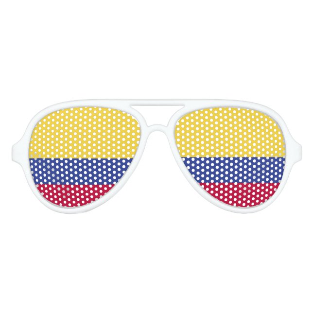 Gafas De Fiesta De Aviador Bandera de Colombia (Anverso)