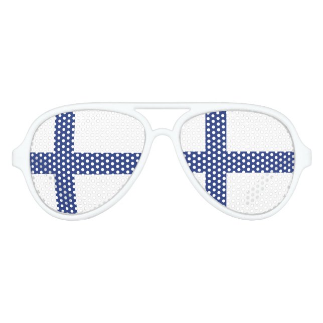 Gafas De Fiesta De Aviador Bandera de Finlandia (Anverso)