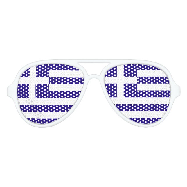 Gafas De Fiesta De Aviador Bandera de Grecia (Anverso)