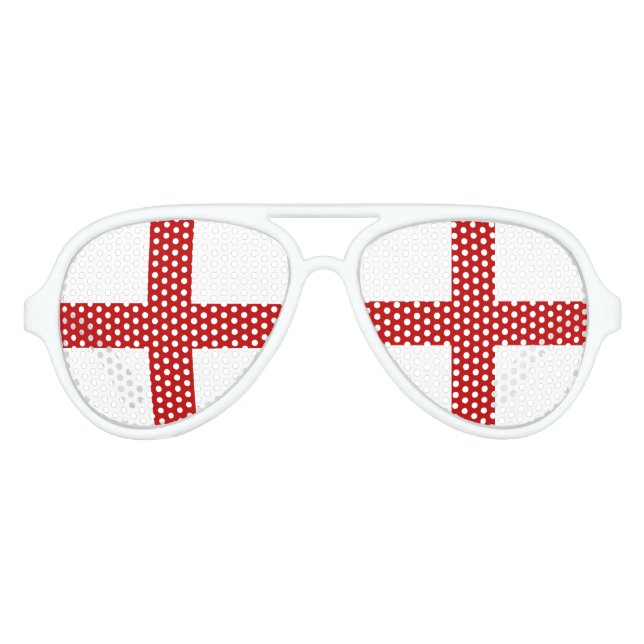 Gafas De Fiesta De Aviador Bandera de Inglaterra (Anverso)