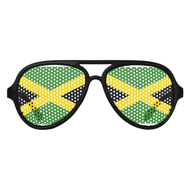 Gafas De Fiesta De Aviador Bandera de Jamaica (Anverso)
