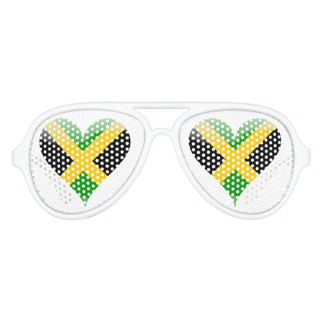 Gafas De Fiesta De Aviador Bandera de Jamaica (Anverso)