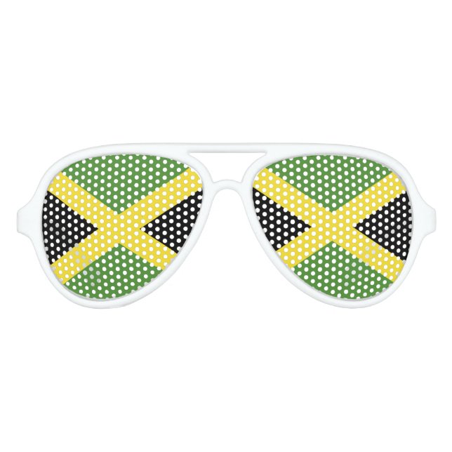 Gafas De Fiesta De Aviador Bandera de Jamaica (Anverso)