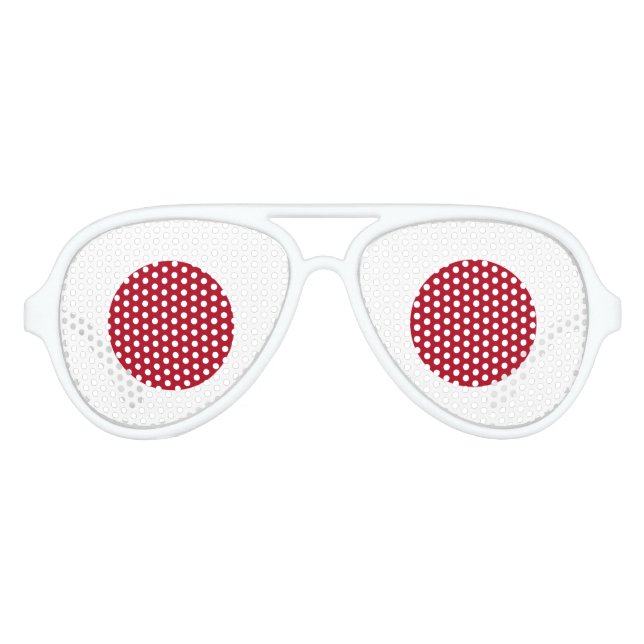 Gafas De Fiesta De Aviador Bandera de Japón (Anverso)
