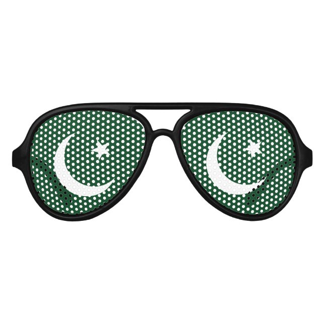Gafas De Fiesta De Aviador Bandera de Pakistán (Anverso)
