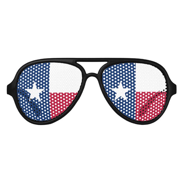 Gafas De Fiesta De Aviador Bandera Estatal de Texas (Anverso)